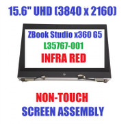 L35767-001 HP ZBook Studio x360 G5 UHD LED Screen Full Assembly Hinge up Notouch