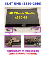 L34869-001 HP ZBook Studio x360 G5 UHD LED Touch Screen Full Assembly Hinge up