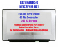 Bn 17.3" Fhd Ag Screen Display Panel 240hz Like Auo B173han05.0 H/w:1a F/w:1