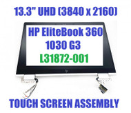 L70763-001 HP EliteBook x360 1030 G4 13.3" Touch Screen Assembly Whole Hinge Up