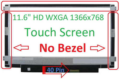 11.6" LED LCD Screen Touch Display Digitizer LP116WH8-SPC1 LP116WH8-SPC2 40 Pin