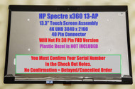 HP L37650-001 LCD Hinge Up 13.3" UHD BV uslim TS Dark Ash No Bezel