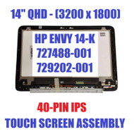 HP ENVY TOUCHSMART 14T-K000 727488-001 HU 14.0" BV QHD Touch Screen Display