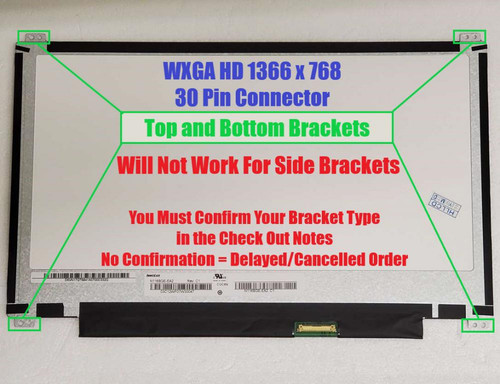 Au Optronics B116xtn02.3 Top Brackets Replacement LAPTOP LCD Screen 11.6" WXGA HD LED DIODE (Substitute Only. Not a )