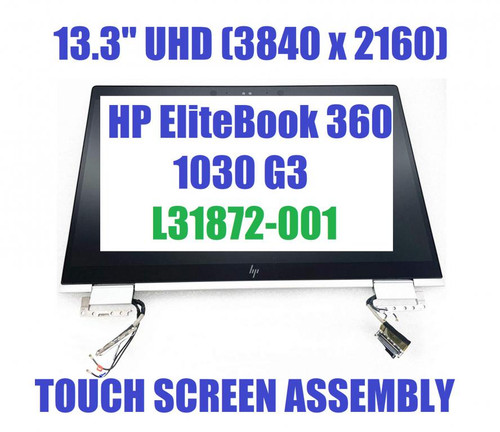 L31872-001 HP ELITEBOOK X360 1030 G3 LCD Display UHD BV FULL Whole Hinge Up