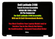 DD9NC 9KNWN New Dell Latitude 3190 LCD LED Touch Screen Assembly Bezel 11.6"