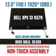13.3" Dell XPS 13 9370 LCD LED Display Non Touch Screen Complete Assembly Gold
