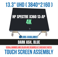 HP Spectre x360 13-AP0023DX 2-in-1 13.3" UHD 4K LCD LED Assembly Whole Hinge Up