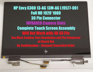 L19577-001 Hp Envy X360 13z-ag000 Touch Laptop Display  Hinge Up Fhd Bv Uwva Ts