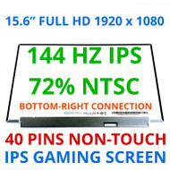 15.6" FHD 144Hz 72% NTSC IPS Gaming LCD Screen LED Display B156HAN08.0 40 Pin