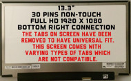 B133HAN04.1 13.3" FHD 1920x1080 30 Pin Laptop Led Lcd Screen
