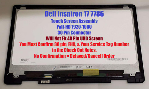 Dell Rmh7r Assembly LCD 17.3" FHD tsp lb inx
