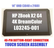 L03245-001 HP ZBook X2 G4 4K DreamColor 14" UHD display panel LCD Assembly