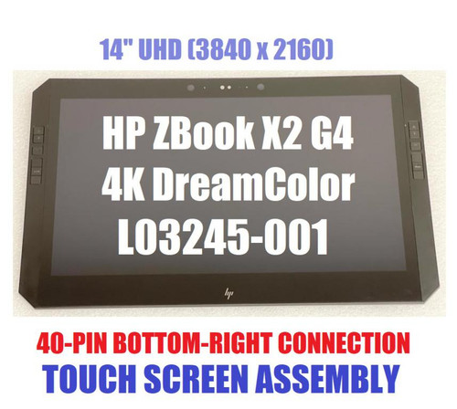 L03245-001 HP ZBook X2 G4 4K DreamColor 14" UHD display panel LCD Assembly