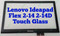 Lenovo Ideapad Flex 2-14 20404 Touch Digitizer FRONT Glass 14D