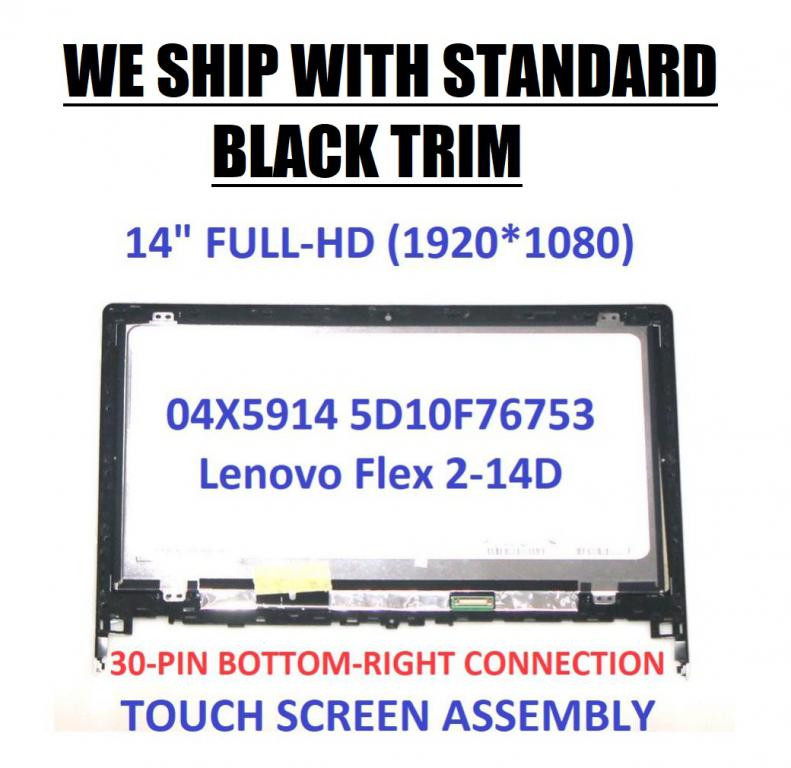 Lenovo Flex 2-14 20404 14 LED LCD Touch Screen Digitizer Assembly Frame