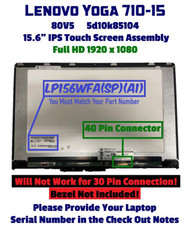 FHD LCD Touch Screen Digitizer Display LP156WFA-SPA1 Lenovo Yoga 710-15ISK