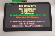 12.5"FHD LCD LED Screen+Touch Assembly FOR Dell XPS 12 9Q23 1920x1080 XPS logo
