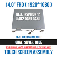 New Dell Inspiron 14 5482 2-in-1 14" Touch Screen FHD LCD Assembly Silver 3TKD7