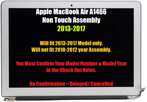 MacBook Air 13.3" A1466 Early 2015 MJVE2LL/A EMC2925 LCD Display Screen Assembly