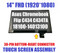 14'' 1920x1080 LCD Touch Screen Digitizer ASUS Chromebook Flip C434 C434TA
