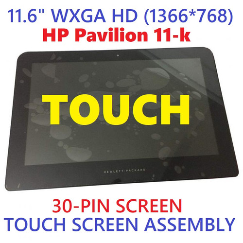 11.6" 1366x768 Touch Glass Panel Digitizer Panel LCD Display Screen Assembly Bezel HP Pavilion X360 11-K137CL