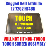 HF46N Dell Latitude 7202 Rugged Tablet Genuine 11.6" HD LCD Screen