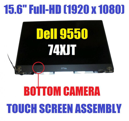 Dell XPS 9550 Precision 5510 LCD Screen Assembly FHD Webcam Silver nima1 74XJT