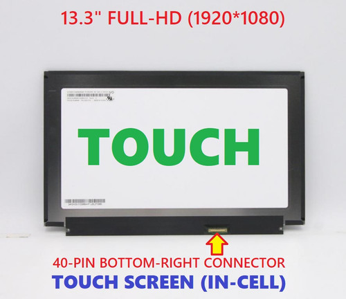 13.3" FHD IPS TOUCH laptop LCD screen display panel B133HAK02.2 eDP 40 Pin