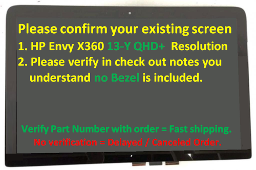 HP Envy X360 13-Y013CL 13-Y094CL 13.3" LED LCD Display Touch Screen Assembly