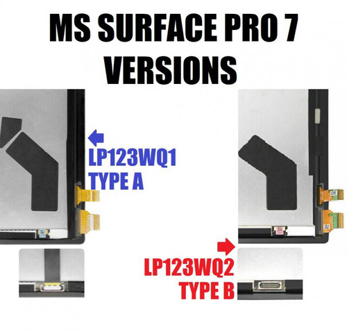M1106801-002 12.3" LCD Screen Digitizer, Black, Narrow Socket