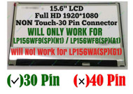 Laptop 15.6" LP156WF8 SPA1 LP156WF8(SP)(A1) Replacement LED LCD screen panel