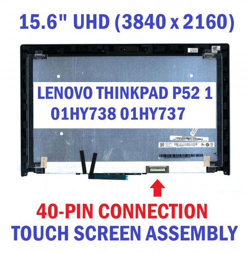 15.6" 4K UHD Touch LCD Screen Module Bezel 01HY738 Lenovo ThinkPad P52 New