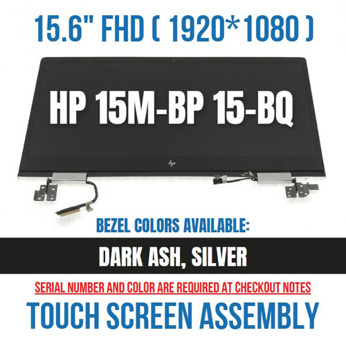 925736-001 Hp Envy X360 15m-bp011dx 15m-bp012dx 15m-bp111dx LCD Display Touch Screen Hinge Up