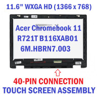 11.6" HD WXGA 1366x768 IPS LED LCD Display Touch Screen Digitizer Assembly Bezel REPLACEMENT Acer Chromebook Spin 311 R721T 6M.HBRN7.002