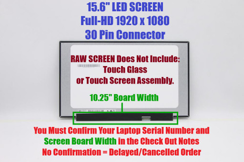 New 15.6" Fhd Wuxga Laptop Led LCD Display Screen Sd10x08067