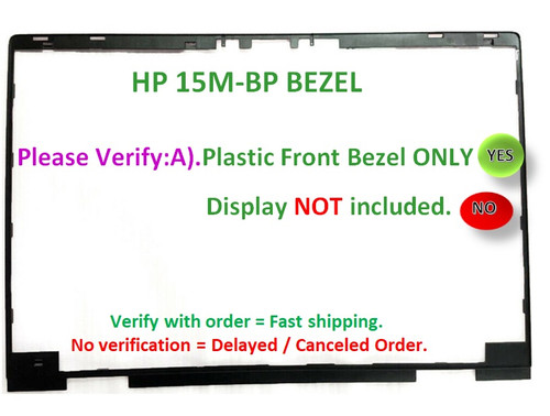 15.6" Bezel Frame Only for HP Envy X360 15M-BP012DX 15M-BQ121DX Assembly New