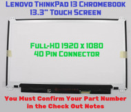Lenovo ThinkPad 13 Chromebook LCD Touch Screen 13.3" FHD 01AV665