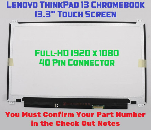 Lenovo ThinkPad 13 Chromebook LCD Touch Screen 13.3" FHD 01AV665