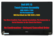 3FY9C NEW Dell XPS 9570 Precision 5530 UHD 3840x2160 LCD Touch Screen Assembly