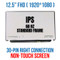 New 12.5" Led Fhd IPS Display Screen Panel Ag IVO M125nwf4 R0 Hw:1.2 Fw:0.0
