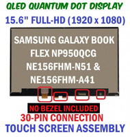 Samsung Galaxy Book Flex Np950qcg Ne156fhm-n51 And Ne156fhm-a41 15.6" 1920x1080 30 Pin eDP 100% Dci-p3 LCD Touch Screen