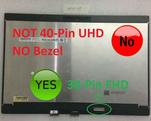 HP L37906-001 LCD 13.3" FHD Touch Screen Assembly
