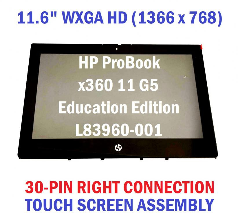 11.6" HP ProBook x360 G5 EE Touch Screen Digitizer Glass Bezel