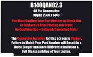 Lenovo ThinkPad X1 Carbon 6th Gen LCD Screen 14" QHD 40 Pin 00NY679 B140QAN02.0