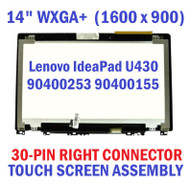 14.0" HD+ Touch LCD SCREEN Assembly Lenovo IdeaPad U430 B140RTN03.0