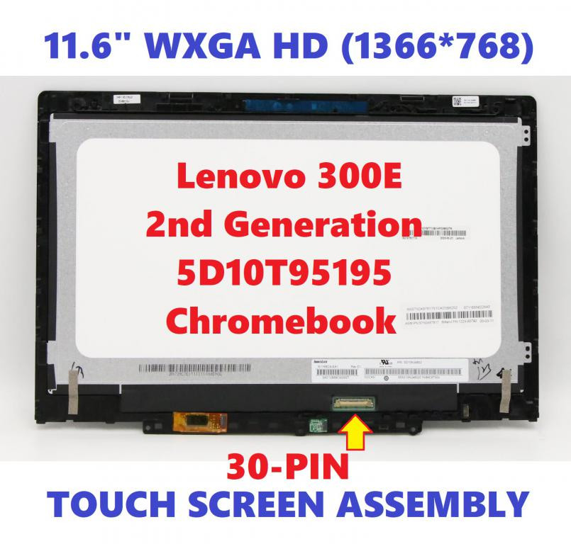Lenovo ChromeBook 300e 2nd Gen AST LCD Touch Screen Display Assembly  5D10Y97713