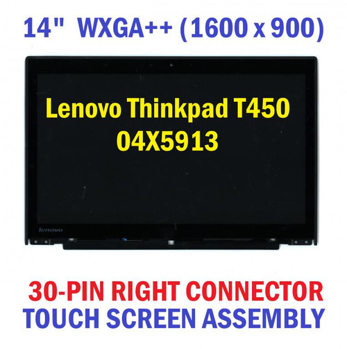 Lenovo ThinkPad T450 LCD Touch Screen Assembly 04X5912