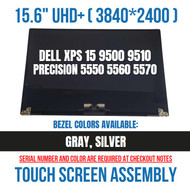 4MCR0 Dell Precision 5500 XPS 9500 UHD 3840x2160 LCD Touch Screen Grey 4MCR0