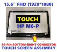 New REPLACEMENT 15.6" FHD 1920x1080 LCD Screen LED Display Touch Digitizer Bezel Frame Assembly 812690-001 HP Envy Notebook 15T-AE000